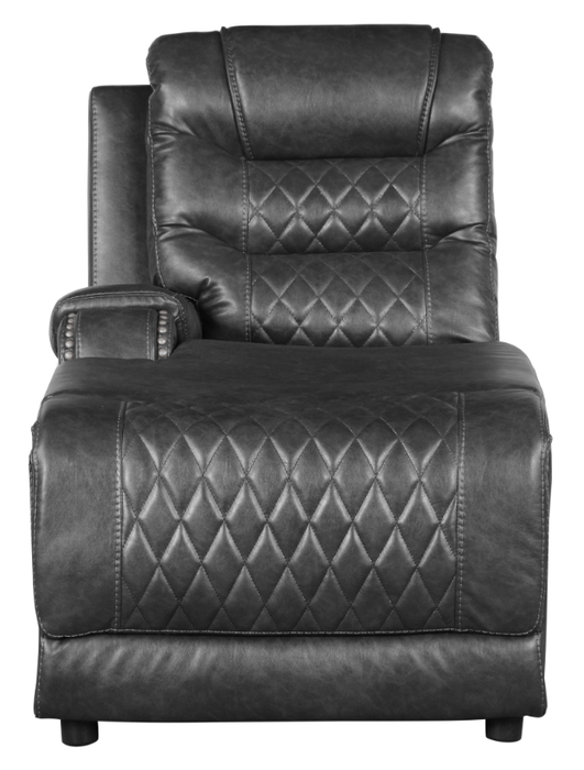 Homelegance Furniture Putnam Power Left Side Reclining Chaise with USB Port in Gray 9405GY-LCPW - Home Discount Furniture - NJ-linden