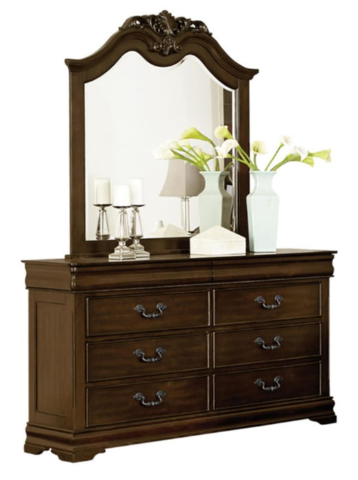 Homelegance Mont Belvieu Mirror in Dark Cherry 1869-6 - Home Discount Furniture - NJ-linden