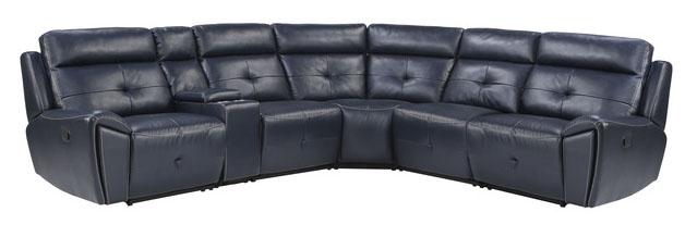 Homelegance Furniture Avenue Armless Reclining Chair in Navy 9469NVB-AR - Home Discount Furniture - NJ-linden