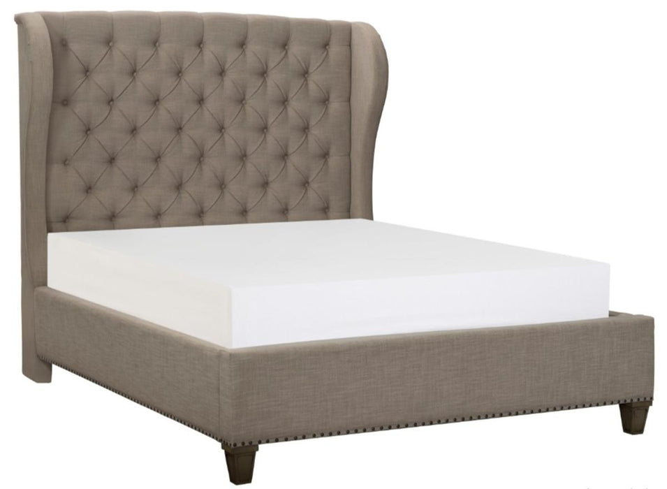 Homelegance Vermillion King Upholstered Panel Bed in Gray 5442K-1EK* - Home Discount Furniture - NJ-linden