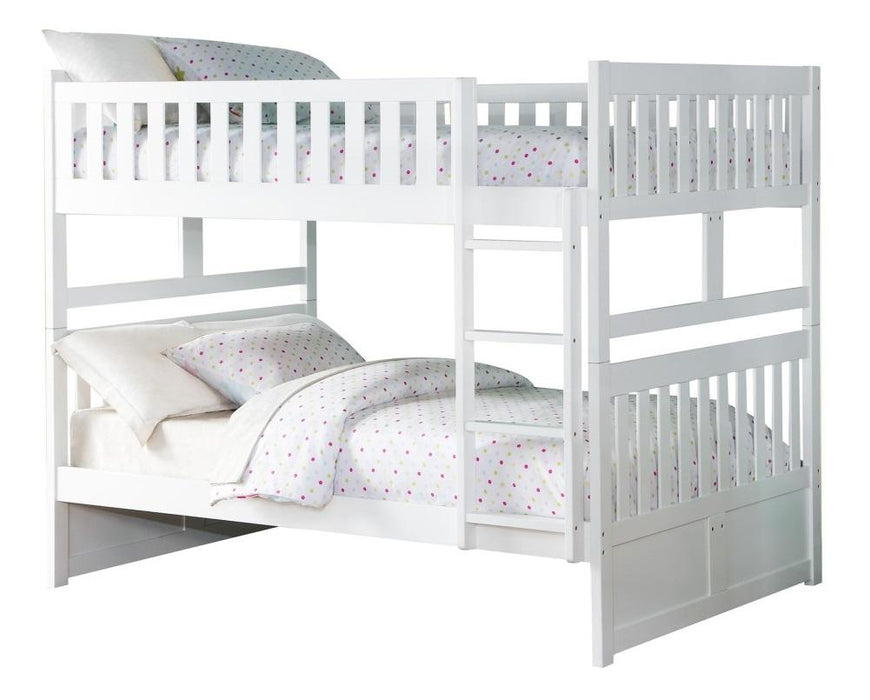 Homelegance Galen Full/Full Bunk Bed in White B2053FFW-1* - Home Discount Furniture - NJ-linden