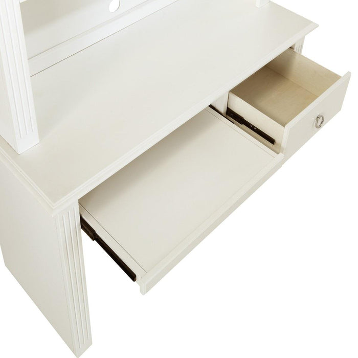 Homelegance Meghan Writing Hutch/ Desk Set in White 2058WH-14* - Home Discount Furniture - NJ-linden