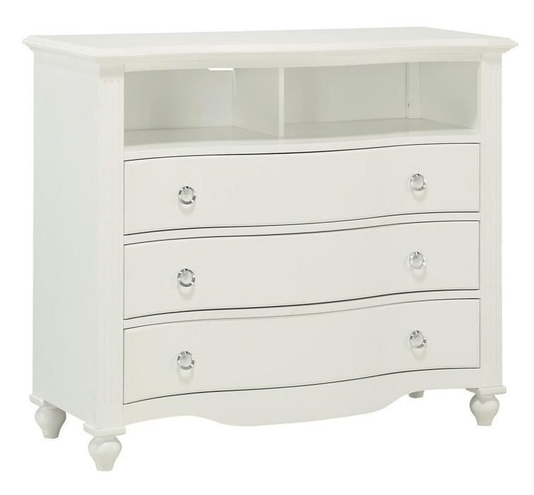 Homelegance Meghan 3 Drawer Media Chest in White 2058WH-11 - Home Discount Furniture - NJ-linden