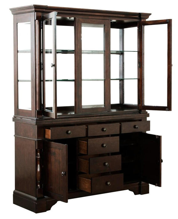 Homelegance Yates Buffet and Hutch in Dark Oak 5167-50* - Home Discount Furniture - NJ-linden