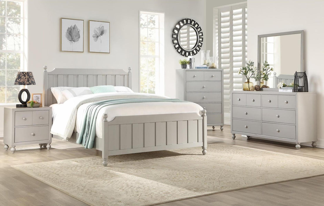 Homelegance Wellsummer 2 Drawer Nightstand in Gray 1803GY-4 - Home Discount Furniture - NJ-linden