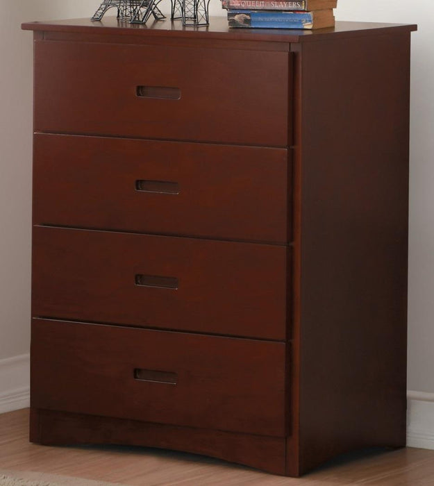 Homelegance Rowe 4 Drawer Chest in Dark Cherry B2013DC-9 - Home Discount Furniture - NJ-linden