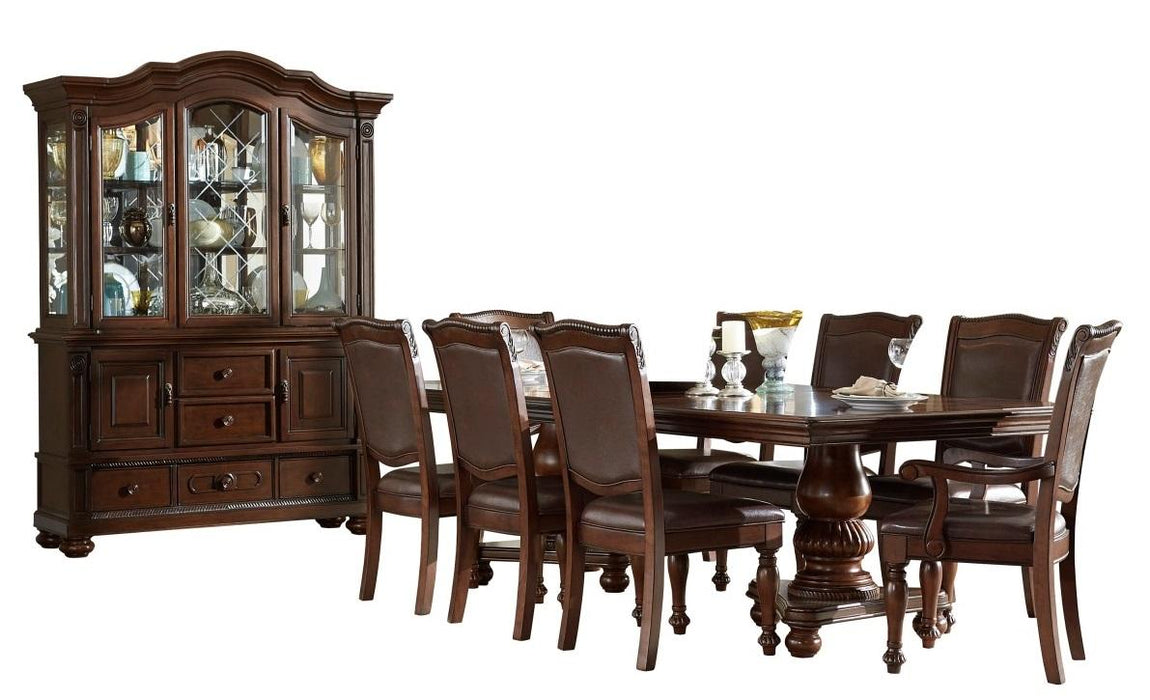 Homelegance Lordsburg Buffet and Hutch in Brown Cherry 5473-50* - Home Discount Furniture - NJ-linden