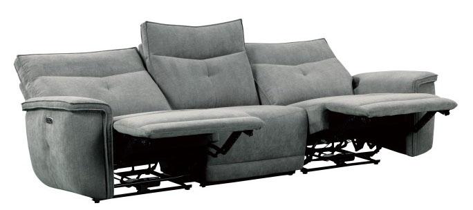 Homelegance Furniture Tesoro Power Double Reclining Sofa w/ Power Headrests in Dark Gray 9509DG-3PWH* - Home Discount Furniture - NJ-linden