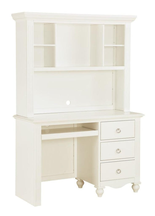 Homelegance Meghan Writing Hutch/ Desk Set in White 2058WH-14* - Home Discount Furniture - NJ-linden