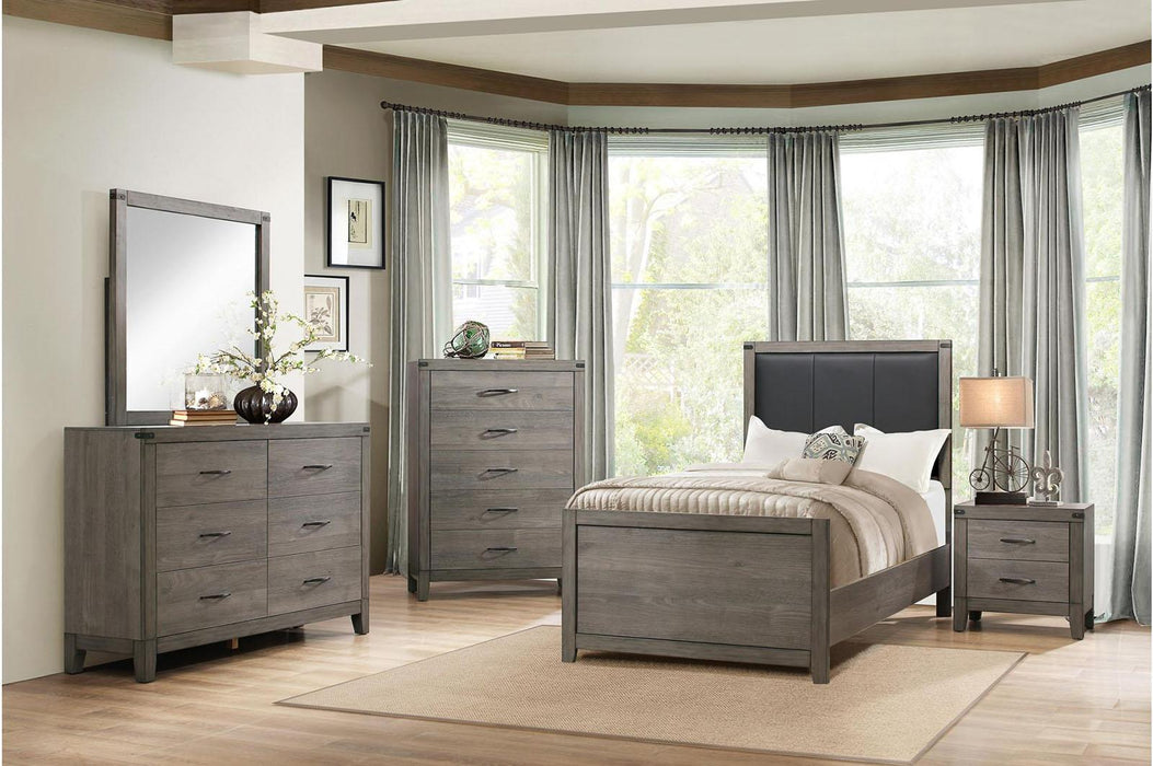 Homelegance Woodrow 2 Drawer Nightstand in Gray 2042-4 - Home Discount Furniture - NJ-linden