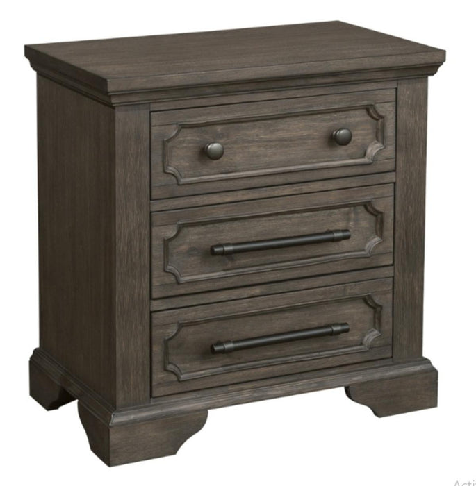 Homelegance Taulon Nightstand in Dark Oak 5438-4 - Home Discount Furniture - NJ-linden