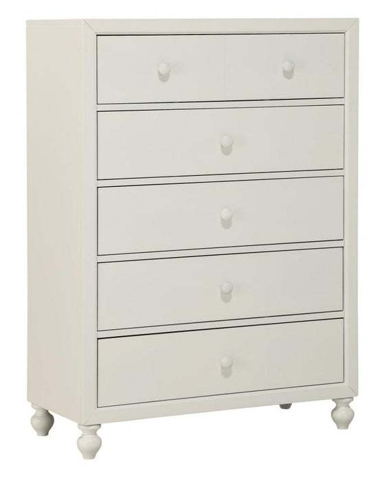 Homelegance Wellsummer 5 Drawer Chest in White 1803W-9 - Home Discount Furniture - NJ-linden