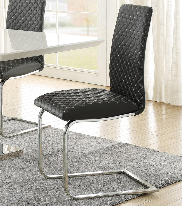 Homelegance Yannis Side Chair in Chrome Metal  (Set of 2) - Home Discount Furniture - NJ-linden