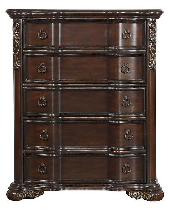 Homelegance Royal Highlands 5 Drawer Chest in Rich Cherry 1603-9 - Home Discount Furniture - NJ-linden