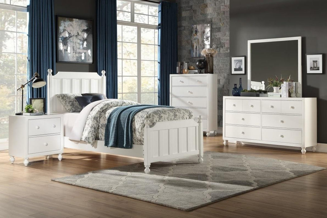 Homelegance Wellsummer 2 Drawer Nightstand in White 1803W-4 - Home Discount Furniture - NJ-linden