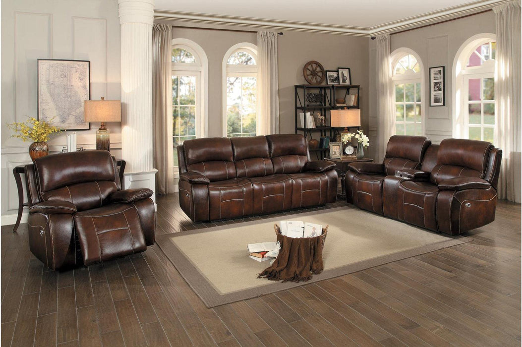 Mahala Double Reclining Sofa in Brown 8200BRW-3PW - Home Discount Furniture - NJ-linden