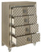 Youth Loudon 4 Drawer Chest in Champagne Metallic B1515-9 - Home Discount Furniture - NJ-linden