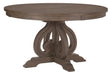 Toulon  Round Dining Table in Dark Pewter 5438-54* - Home Discount Furniture - NJ-linden