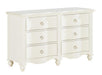 Meghan 6 Drawer Dresser in White 2058WH-5 - Home Discount Furniture - NJ-linden