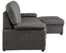 Michigan Sectional with Pull Out Bed and Right Chaise in Dark Gray 9407DG*2RC3L - Home Discount Furniture - NJ-linden