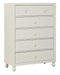 Wellsummer 5 Drawer Chest in White 1803W-9 - Home Discount Furniture - NJ-linden