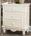 Clementine 3 Drawer Night Stand in White B1799-4 - Home Discount Furniture - NJ-linden