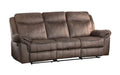 Aram Double Glider Reclining Sofa in Dark Brown 8206NF-3 - Home Discount Furniture - NJ-linden