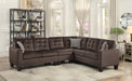 Lantana 2-Piece Reversible Sectional in Chocolate 9957CH*SC - Home Discount Furniture - NJ-linden