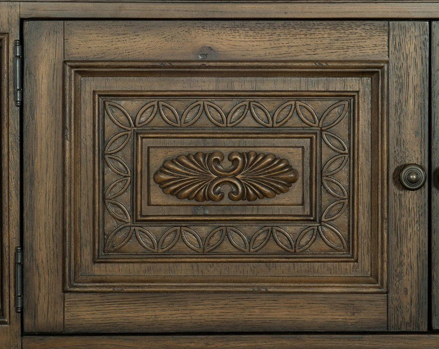 Rachelle 4 Drawer Chest in Weathered Pecan 1693-9 - Home Discount Furniture - NJ-linden