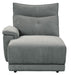 Tesoro Left Side Chaise in Dark Gray 9509DG-5L - Home Discount Furniture - NJ-linden