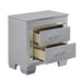 Allura Nightstand in Silver 1916-4 - Home Discount Furniture - NJ-linden
