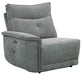 Tesoro Power Left Side Reclining Chair in Dark Gray 9509DG-LRPWH - Home Discount Furniture - NJ-linden