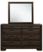 Chesky Mirror in Warm Espresso 1753-6 - Home Discount Furniture - NJ-linden