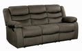 Discus Double Reclining Sofa in Brown 9526BR-3 - Home Discount Furniture - NJ-linden