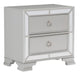 Avondale Nightstand in Silver 1646-4 - Home Discount Furniture - NJ-linden