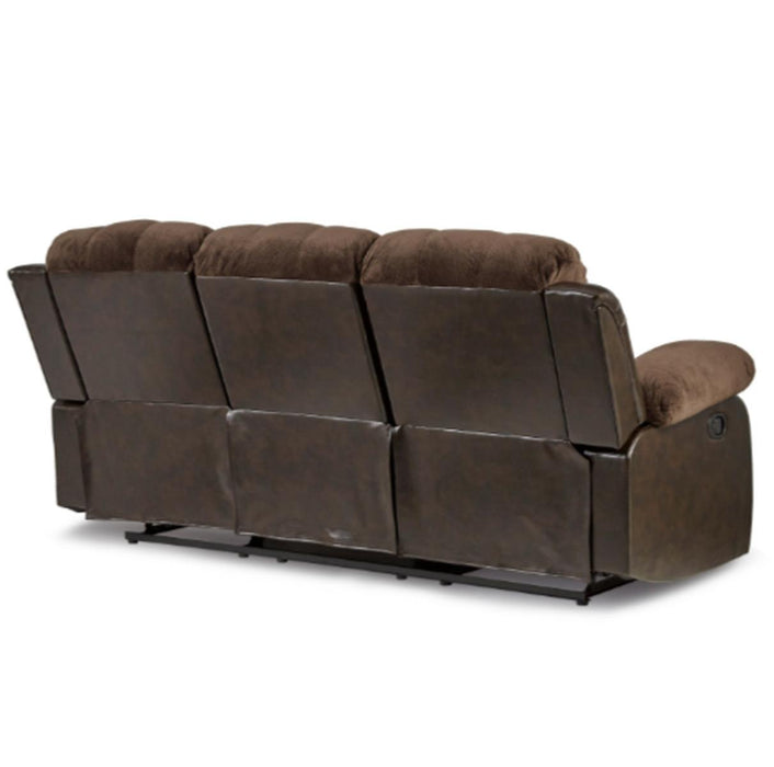 Granley Double Reclining Sofa in Chocolate 9700FCP-3 - Home Discount Furniture - NJ-linden