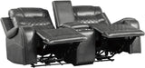 Putnam Power Double Reclining Loveseat in Gray 9405GY-2PW - Home Discount Furniture - NJ-linden