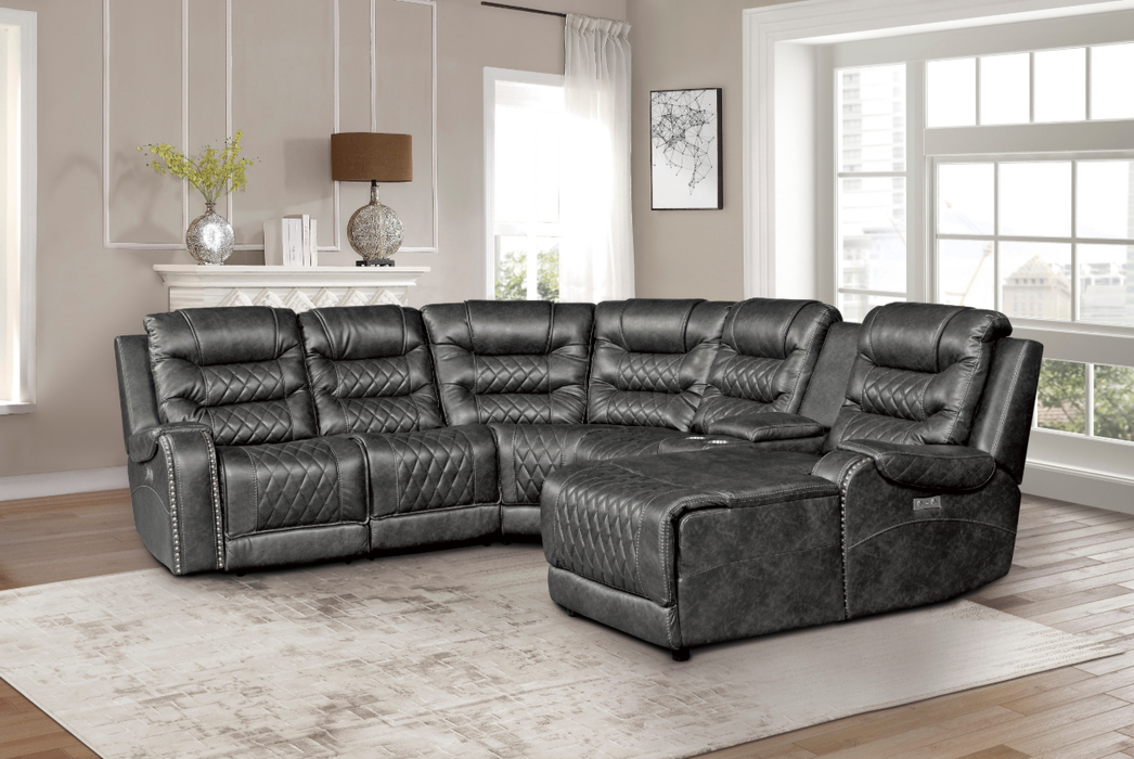 Putnam Corner Seat in Gray 9405GY-CR - Home Discount Furniture - NJ-linden