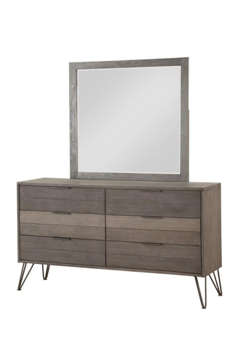 Urbanite Mirror in Tri-tone Gray 1604-6 - Home Discount Furniture - NJ-linden