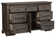 Taulon Dresser in Dark Oak 5438-5 - Home Discount Furniture - NJ-linden