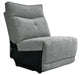 Tesoro Armless Chair in Dark Gray 9509DG-AC - Home Discount Furniture - NJ-linden