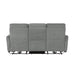 Edition Power Double Lay Flat Reclining Sofa in Dove Grey 9804DV-3PWH - Home Discount Furniture - NJ-linden