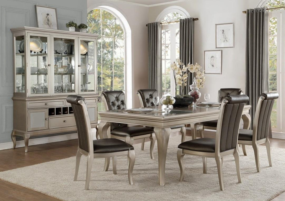 Crawford Dining Table in Silver 5546-84 - Home Discount Furniture - NJ-linden