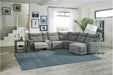 Tesoro Corner Seat in Dark Gray 9509DG-CR - Home Discount Furniture - NJ-linden