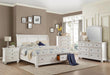 Laurelin Queen Sleigh Platform Storage Bed in White 1714W-1 - Home Discount Furniture - NJ-linden