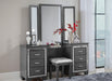 Allura Vanity Stool in Gray 1916GY-14 - Home Discount Furniture - NJ-linden