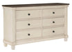 Weaver Dresser in Two Tone 1626-5 - Home Discount Furniture - NJ-linden