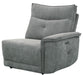 Tesoro Power Right Side Reclining Chair in Dark Gray 9509DG-RRPWH - Home Discount Furniture - NJ-linden