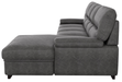 Michigan Sectional with Pull Out Bed and Right Chaise in Dark Gray 9407DG*2RC3L - Home Discount Furniture - NJ-linden