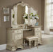 Antoinetta Vanity Stool in Champagne Wood 1919NC-14 - Home Discount Furniture - NJ-linden
